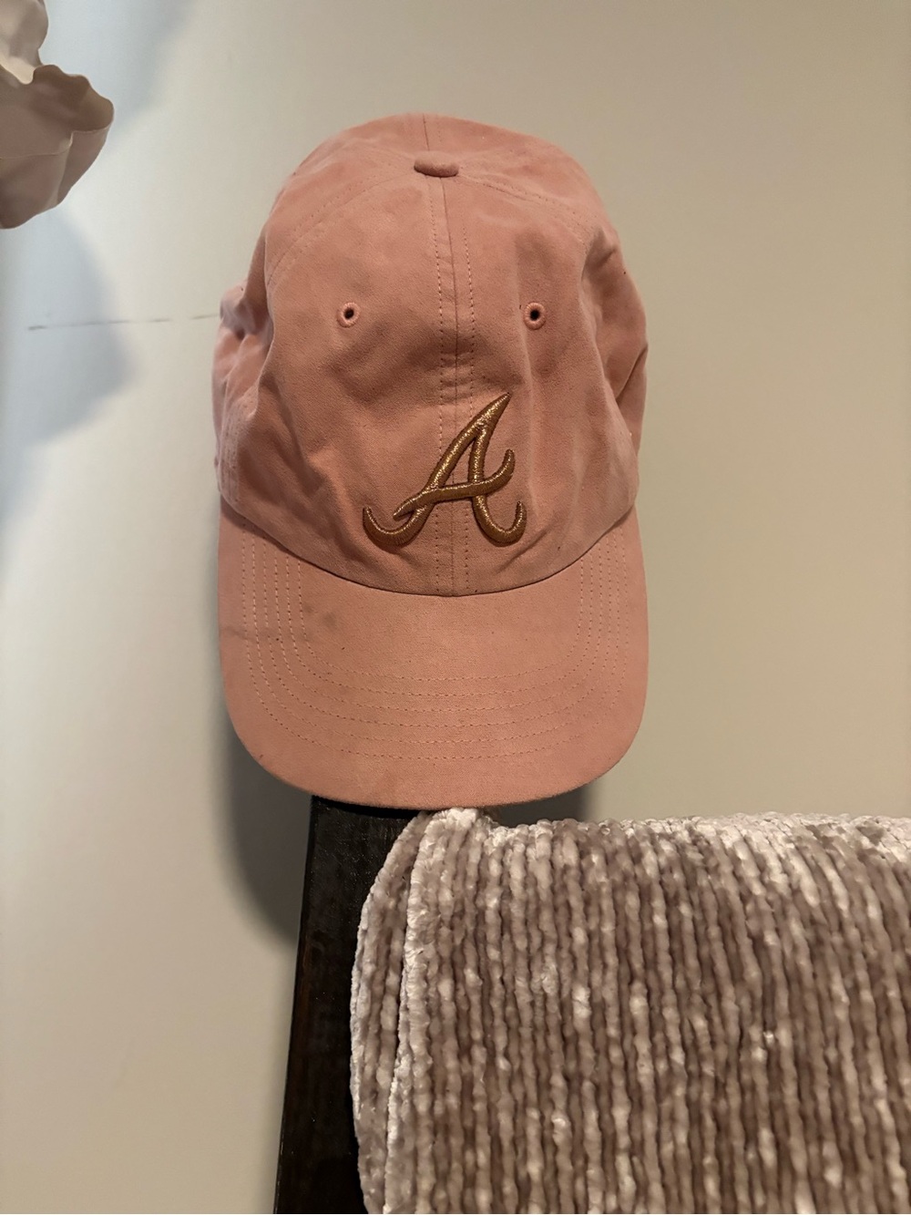 Braves Pink Cap with ‘A' Embroidery